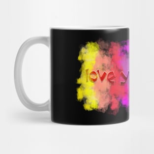 love your body in rainbow colors Mug